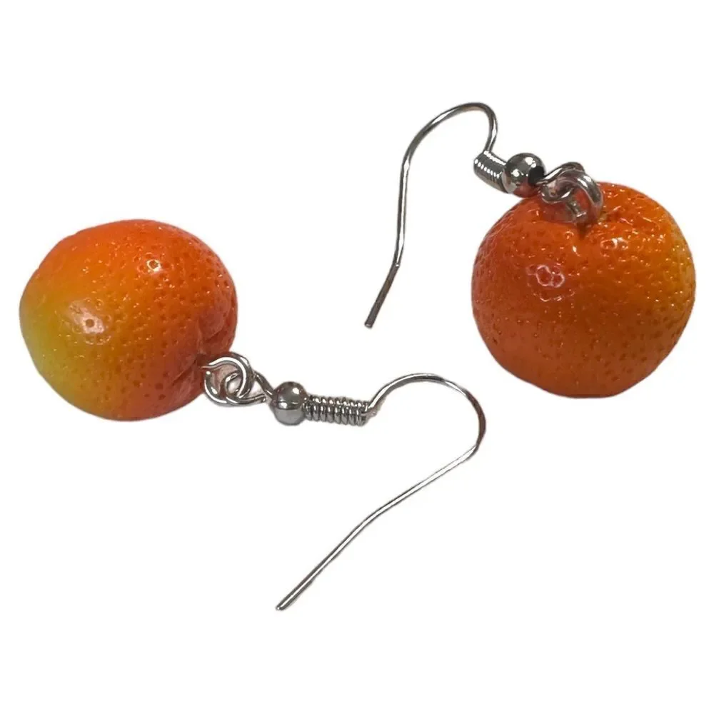 ORANGE women's earrings/ kids